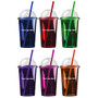 Cup With Dome Lid, 20 Oz, Assorted Colors