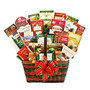 Givens Gifting Season's Greetings Merrymaker Gift Basket, 16 inch;H X 10 inch;W X 16 inch;D, Red/Green