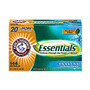 Arm & Hammer Essentials Dryer Sheets, Mountain Rain Scent, 144 Sheets Per Box, Case Of 6 Boxes