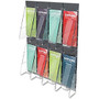 Deflect-O; 8-Pocket Wall Rack, Leaflet Holder, 23 1/2 inch;H x 18 1/4 inch;W x 2 7/8 inch;D, Clear