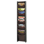 Safco; 12-Pocket Wood Literature Display Rack, Mahogany