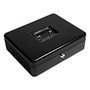 Barska 12 Key Lock Cash Box With Coin Tray, 9 Compartments, Black