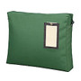 MMF Flat Transit Sac - 18 inch; Width x 11 inch; Length - 3 inch; Gusset - Green - Nylon - 1Each - Mailing, Office, Parcel