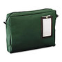 MMF Gusseted Reusable Mailer - 18 inch; Width x 14 inch; Length - 4 inch; Gusset - Green - Nylon - 1Each - Mailing, Office, Parcel