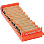 MMF Industries&trade; Porta-Count; System Coin Trays Quarters-$100.00, Orange