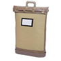 MMF Padlocking Mail Bag - 18 inch; Width x 24 inch; Length - 5.25 inch; Gusset - Brown - Cordura Plus, Canvas, Plastic, Vinyl - 1Each - Mailing