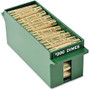 MMF Porta-Count System Extra-Capacity Rolled Coin Tray - External Dimensions: 8.8 inch; Length x 3.2 inch; Width x 3.4 inch; Height - 2000 x Dime - Stackable - ABS Plastic - Green - For Cash, Coin - 1 Each