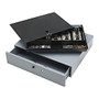 Sparco Cash Drawer With Removable Tray, 3.8 inch; x 17.8 inch; x 15.8 inch;, Black/Gray
