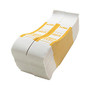 Sparco Kraft Paper ABA Bill Straps, $1,000, White/Yellow, Box Of 1,000