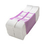 Sparco Kraft Paper ABA Bill Straps, $2,000, Violet/White, Box Of 1,000