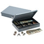 Ultra-Slim Cash Box With Security Lock, 2 inch;H x 11 1/4 inch;W x 7 1/2 inch;D, Gray