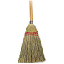 Genuine Joe Lobby Toy Broom - 34 inch; Length Handle - 12 / Carton - Corn Fiber, Wood Handle - Natural