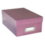 Divoga; Paper-Coated Storage Box, 4 1/2 inch; x 11 1/4 inch; x 7 13/16 inch;, Plum