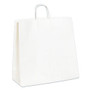 Office Wagon; Brand White Paper Shopping Bags, 15 3/4 inch;L x 16 inch;W x 6 inch;D, Pack Of 200