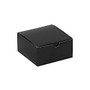 Partners Brand Black Gloss Gift Boxes 4 inch; x 4 inch; x 2 inch;, Case of 100