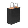 Partners Brand Black Tinted Shopping Bags 10 inch; x 5 inch; x 13 inch;, Case of 250