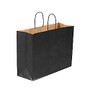 Partners Brand Black Tinted Shopping Bags 16 inch; x 6 inch; x 12 inch;, Case of 250