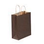 Partners Brand Brown Tinted Shopping Bags 10 inch; x 5 inch; x 13 inch;, Case of 250