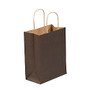 Partners Brand Brown Tinted Shopping Bags 8 inch; x 4 1/2 inch; x 10 1/4 inch;, Case of 250