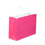 Partners Brand Cerise Tinted Shopping Bags 16 inch; x 6 inch; x 12 inch; Cerise, Case of 250