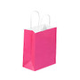 Partners Brand Cerise Tinted Shopping Bags 8 inch; x 4 1/2 inch; x 10 1/4 inch;, Case of 250