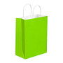 Partners Brand Citrus Green Tinted Shopping Bags 10 inch; x 5 inch; x 13 inch;, Case of 250