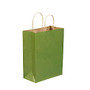 Partners Brand Green Tea Tinted Shopping Bags 10 inch; x 5 inch; x 13 inch;, Case of 250