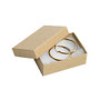 Partners Brand Kraft Jewelry Boxes 3 1/16 inch; x 2 1/8 inch; x 1 inch;, Case of 100