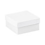 Partners Brand White Deluxe Gift Box Bottoms 6 inch; x 6 inch; x 3 inch;, Case of 50