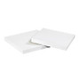 Partners Brand White Deluxe Gift Box Lids 6 inch; x 6 inch;, Case of 50