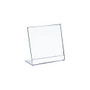 Azar Displays Acrylic L-Shaped Sign Holders, 10 inch; x 8 inch;, Clear, Pack Of 10