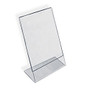 Azar Displays Acrylic L-Shaped Sign Holders, 12 inch; x 9 inch;, Clear, Pack Of 10