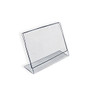 Azar Displays Acrylic L-Shaped Sign Holders, 2 inch; x 3 inch;, Clear, Pack Of 10