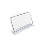 Azar Displays Acrylic L-Shaped Sign Holders, 4 inch; x 6 inch;, Clear, Pack Of 10