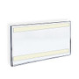Azar Displays Acrylic Sign Holders With Adhesive Tape, 8 1/2 inch; x 14 inch;, Clear, Pack Of 10