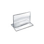 Azar Displays Double-Foot Acrylic Sign Holders, 3 1/2 inch; x 5 inch;, Clear, Pack Of 10