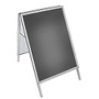 Azar Displays Steel A-Board Sign Holder With Snap Frame, 40 inch; x 30 inch;, Silver