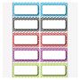 Ashley Productions Die-Cut Magnetic Nameplates, Color Chevron, 3 inch;H x 1 1/2 inch;W x 1/16 inch;D, Assorted Colors, 10 Nameplates Per Pack, Set Of 5 Packs