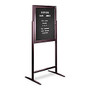 Ghent Sentry-Free Standing Message Center, 36 inch; x 30 inch;, Dark Bronze Frame