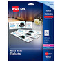Avery; Printable Tickets, 1 3/4 inch; x 5 1/2 inch;, White, Pack Of 200