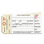 Manila Inventory Tags, 2-Part Carbonless Stub Style, 3000-3499, Box Of 500