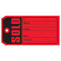 Office Wagon; Brand  inch;Sold inch; Tags, #5, 4 3/4 inch; x 2 3/8 inch;, Red, Box Of 1,000