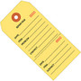 Office Wagon; Brand Consecutively Numbered Repair Tags, 4 3/4 inch; x 2 3/8 inch;, 100% Recycled, Yellow, Case Of 1,000