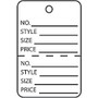 Office Wagon; Brand Garment Tags, Perforated, 1 1/4 inch; x 1 7/8 inch;, 100% Recycled, White, Case Of 1,000