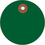 Office Wagon; Brand Plastic Circle Tags, 2 inch;, Green, Pack Of 100