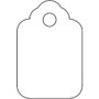 Office Wagon; Brand Unstrung Merchandise Tags, 1 3/4 inch; x 2 7/8 inch;, White, Case Of 1,000