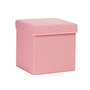 Honey-Can-Do Kids' Storage Cube, 12 1/2 inch;H x 12 inch;W x 12 inch;D, Pink