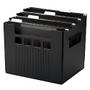 Pendaflex; Super Decoflex;, 4 File Folders, 11 inch;H x 12 3/4 inch;W x 10 inch;D, Black
