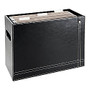 Realspace; Black Leatherette Hanging File Basket