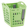 United Solutions Hands-Free Laundry Tote, 1.5 Bushel, Green Glow